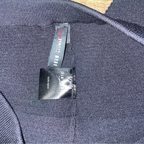 Adam Selman Sport Stretchy Navy Blue Ribbed Leggings. D5 - Picture 3 of 3